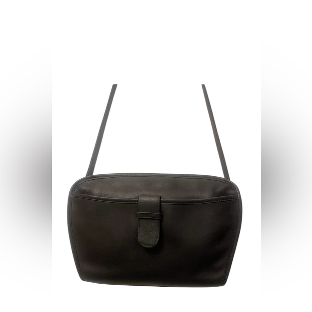 Coach Vintage Brighton Black Leather Crossbody Shoulder Bag Purse 9312. USA. - Picture 3 of 12